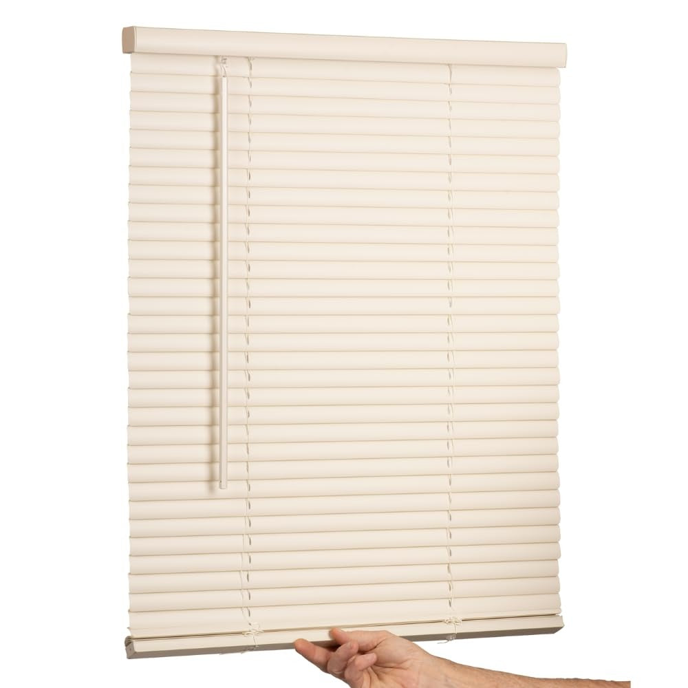 LOTUS & WINDOWARE Lotus & Windoware MLX3460AL Cordless Mini Blind 1 inches Vinyl Slats (34 inches W x 60 inches L)
