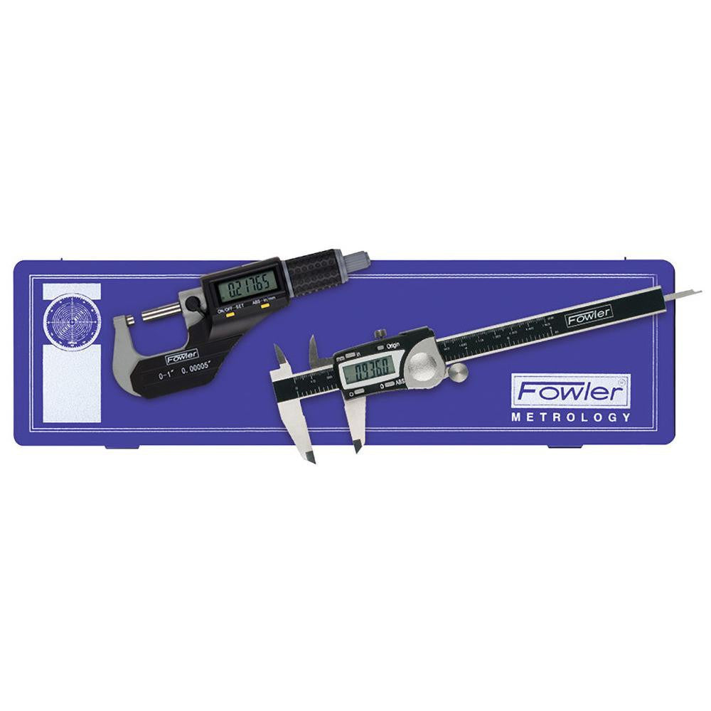 FOWLER Fowler 54-004-850-0 Machinist Caliper Micrometer Kit 3pc