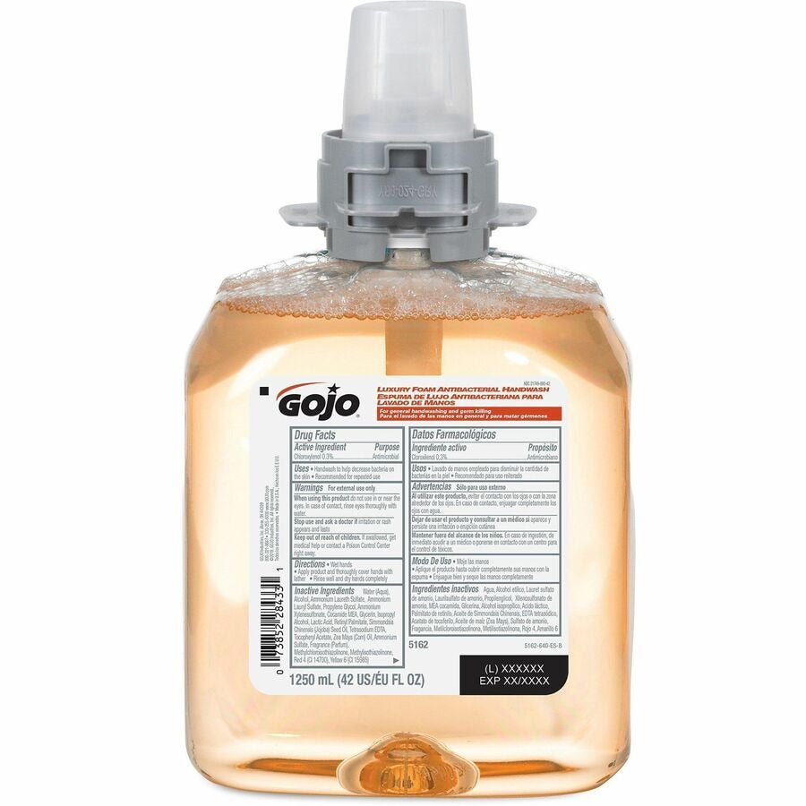 GOJO Gojo GOJ516204 Luxury Foaming Antibacterial Handwash Refill for FMX-12 1250 mL 4/Case