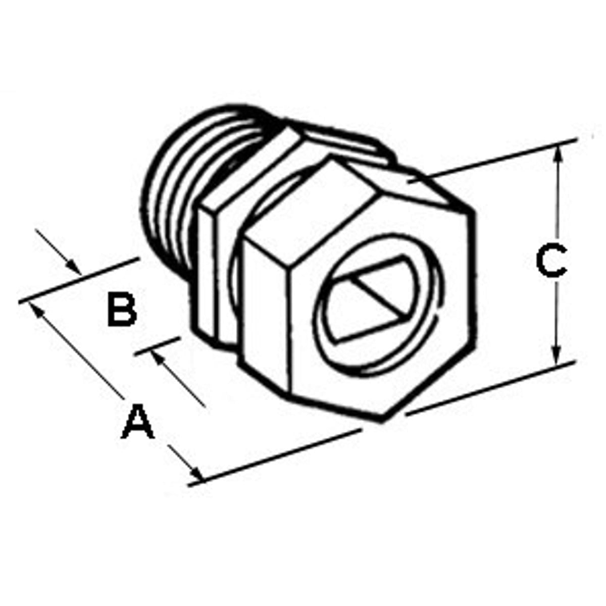 BRIDGEPORT Bridgeport 765-3 Service Entrance Cable Connector (1-1/2 in)