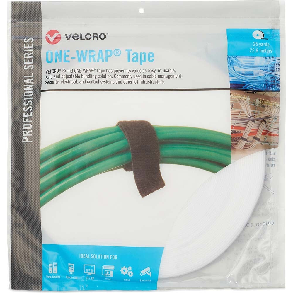VELCRO BRAND Velcro Brand 31033 Reusable Cable Tie 75 Ft White