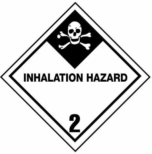 ACCUFORMNMC Accuformnmc DL105P Vinyl Placard Inhalation Hazard 2