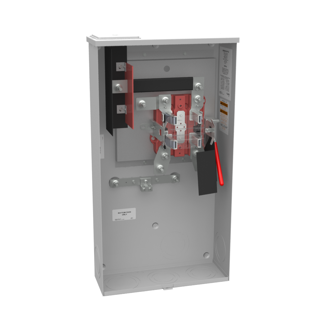MILBANK MILBANK U3939-X Meter Socket 320-Amp 600-Volt AC Lever Bypass