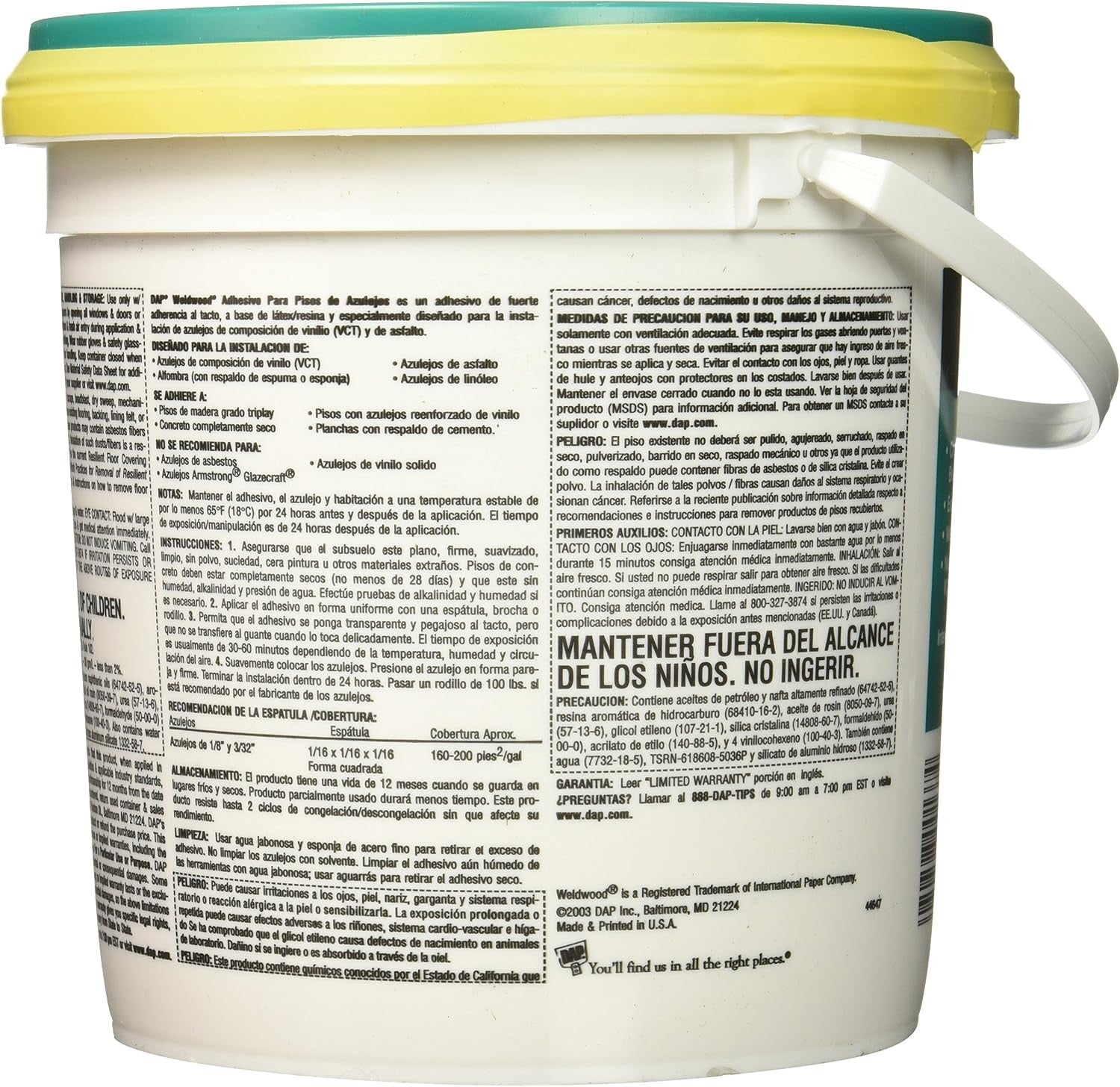 DAP Dap 7079800137 Floor tile adhesive (1 gal)
