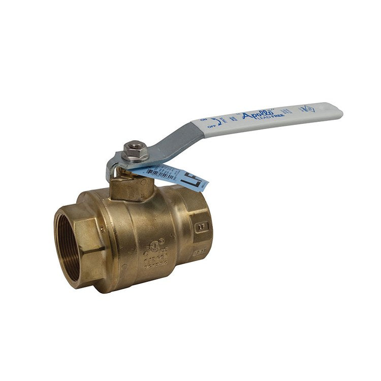 Apollo 77FLF14901 Ball Valve 2-Piece Full Port Lead Free Brass 2-1/2 Inch NPT