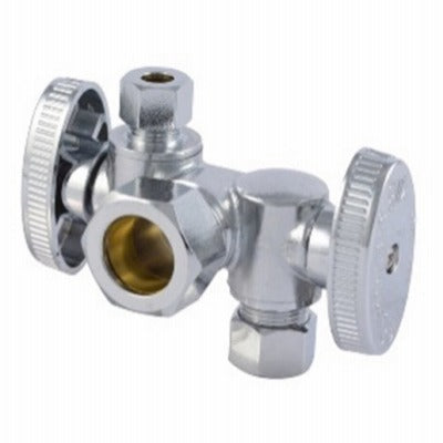 SHARKBITE Sharkbite COMPDS123814Z Dual Shut-off Brass Ball Valve