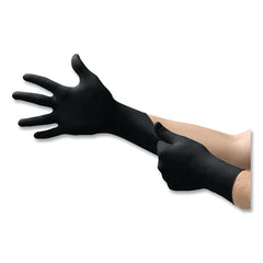 Microflex BD1003PF Black Dragon Latex Exam Gloves Large