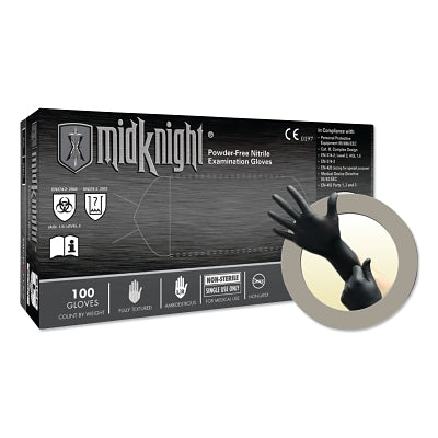 Microflex MK-296-XL MidKnight Disposable Nitrile Gloves 4.7 mil Palm 5.5 mil Fingers X-Large