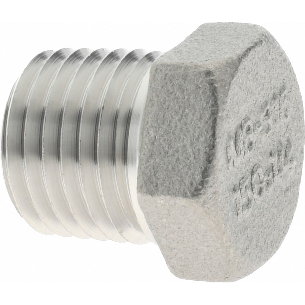 MERIT BRASS Merit Brass K617H-04 Hex Plug 1/4 in 316 Ss Mnpt 150 Psi