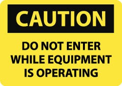 ACCUFORMNMC Accuformnmc C454RB Caution Safety Sign Wall Mount
