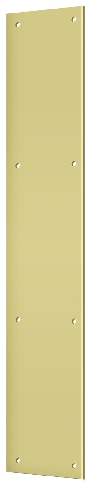 DELTANA Deltana PP3520U3 Push Plate 3.5x20 Inches Bright Brass