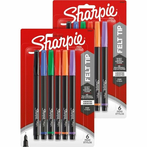 SHARPIE Newell Brands SAN1976527BD Sharpie Fine Tip Pen 2-pack