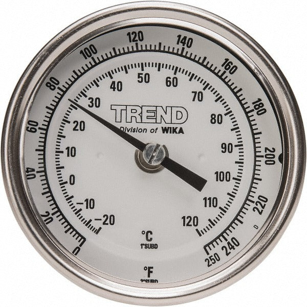 WIKA Wika 52872802 Bimetal Dial Thermometer 0-250F 6in Stem