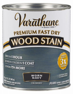 RUST-OLEUM Rust-oleum 297428 Varathane Fast Dry Wood Stain Warm Navy Qt