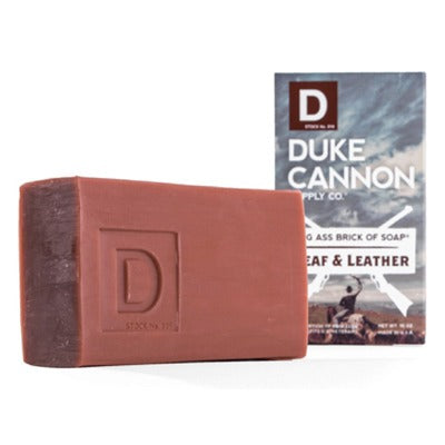 DUKE CANNON Duke Cannon 03LEAFLEATHER1 Bar Soap 10 Oz Leaf Leather 6 Pack