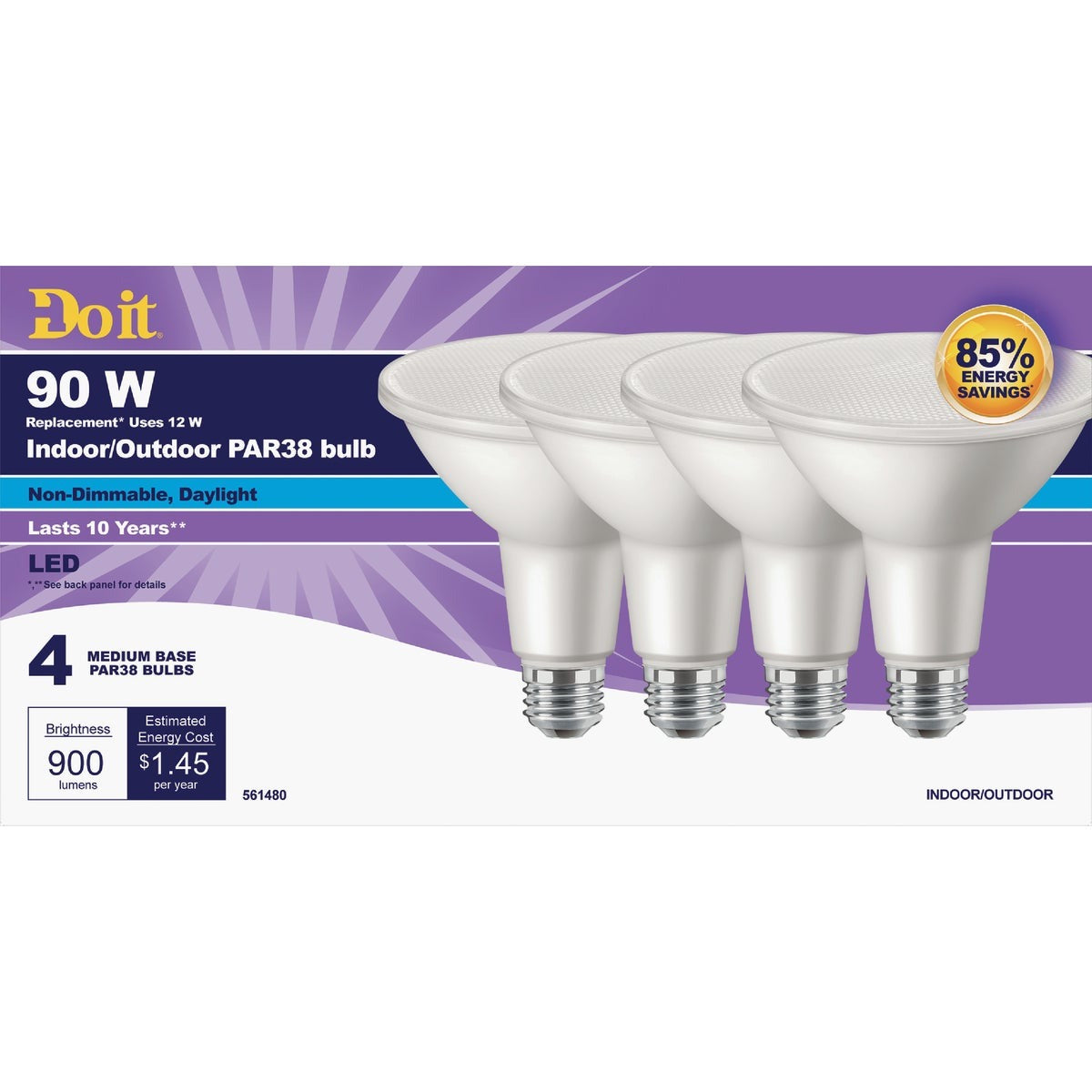DO IT BEST Do It 362020 PAR38 Led Flood Light Bulb 90W 4-pack