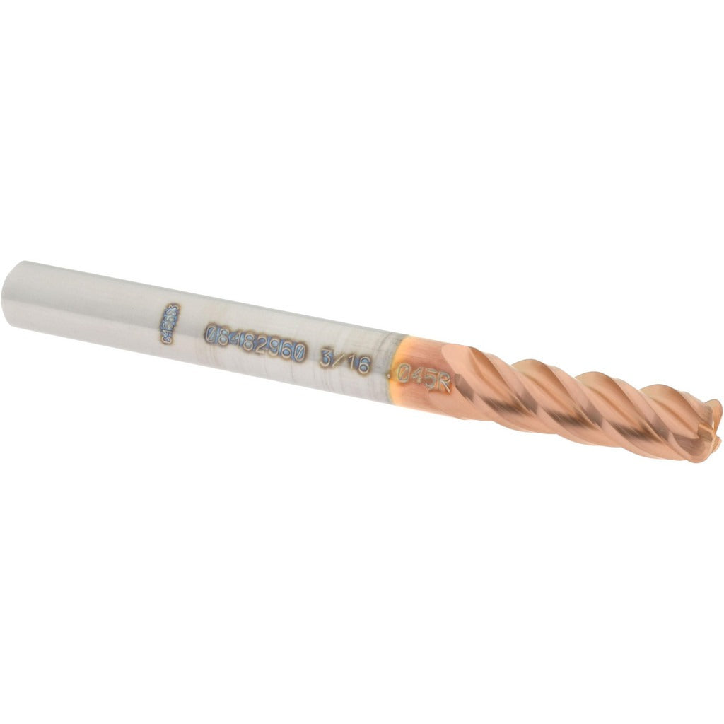 ACCUPRO Accupro 12182424 Corner Radius End Mill 3/16 in 4 Flute