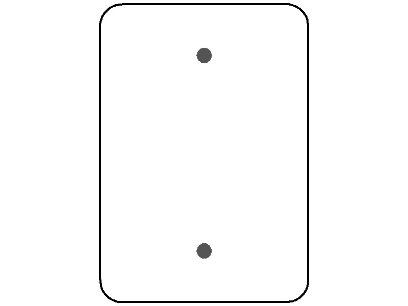 MULBERRY METAL PRODUCTS Mulberry Metal Products 76751 1-Gang Blank Maxi Size Painted Metal Wallplate (5 in x 3.5 in.)