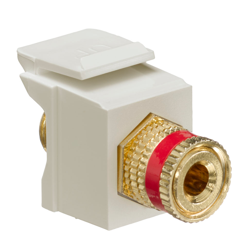 LEVITON Leviton 40833-BIR QuickPort Binding Post Adapter (Single)