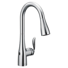 Moen 7594EWC Arbor MotionSense Wave Single Handle Pull Down Touchless Kitchen Faucet in Chrome