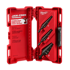 Milwaukee 48-89-9221 Step Drill Bit Set, 3 Pieces, HSS, Black Oxide