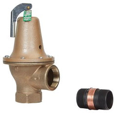 Watts Regulator 174A-2-100FS Relief Valve Water Pressure with Flood Sensor 2 Inch Female Bronze 100PSI 250 Degrees Fahrenheit