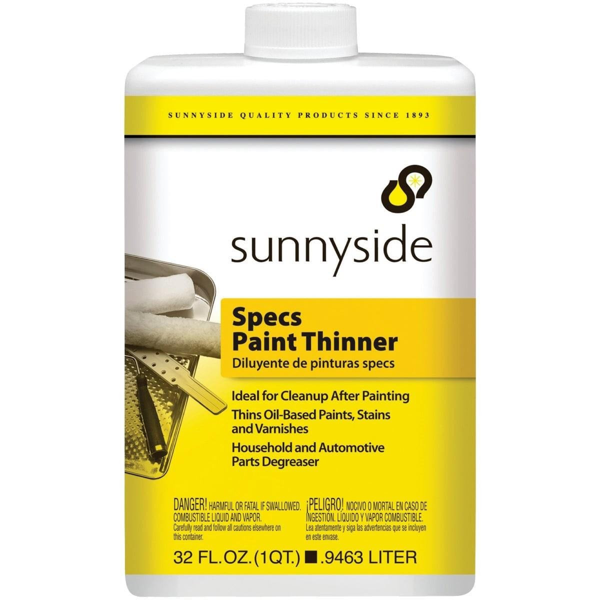 SUNNYSIDE Sunnyside 70432 Specs Paint Thinner 1 qt
