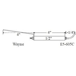 Westwood E5-605C Igniter Set of 2 1/2 x 9-1/4 Inch for Wayne Burners E5-605C