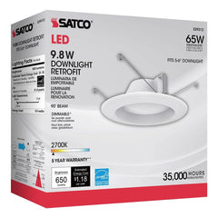 SATCO S29312 9.8W 1-Light Medium E-26 LED Retrofit Downlight