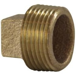 MIDLAND INDUSTRIES Midland Industries 44655 Cored Square Head Plug 1 in Mpt Bronze