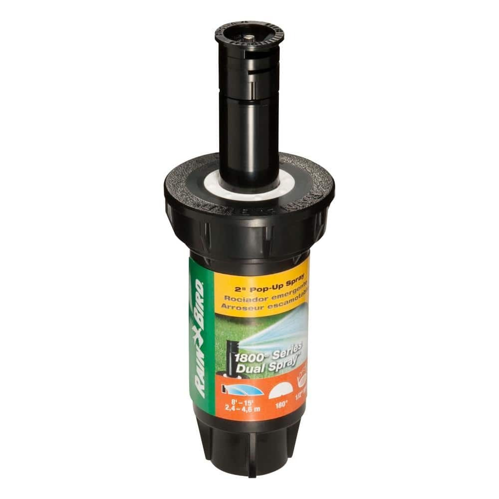 RAIN BIRD Rain Bird 1802HDS professional dual spray pop-up sprinkler 2 in pop-up height (180Â° half circle)