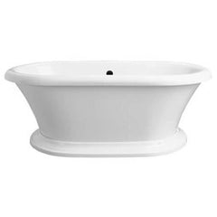 DXV 754990-201.243 Drain Kit Tub Overflow Matte Black Acrylic for Freestanding Tub with Center Drain