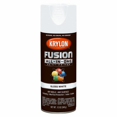 KRYLON Krylon K02727007 Gloss White Fusion Spray Paint Primer 12 Oz