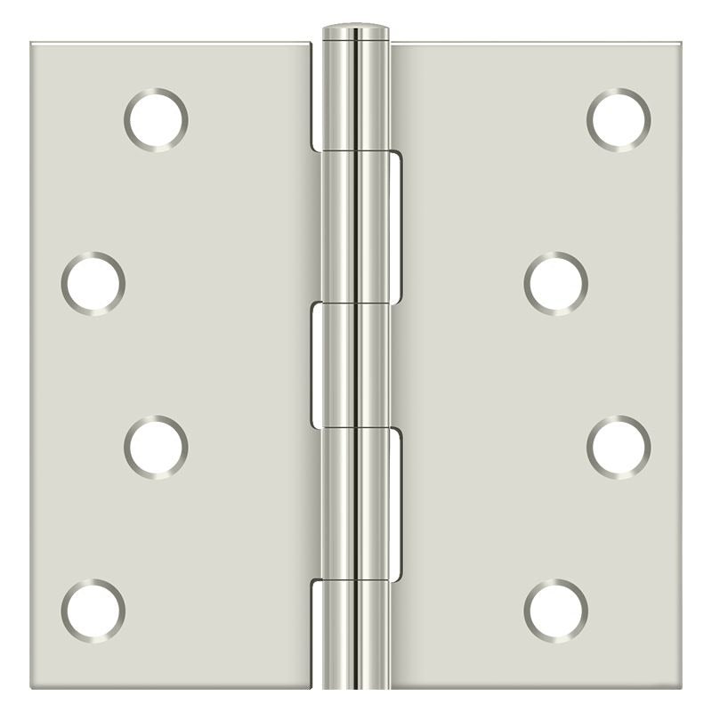 DELTANA Deltana S44U14-R Square Hinge 4x4 Bright Nickel