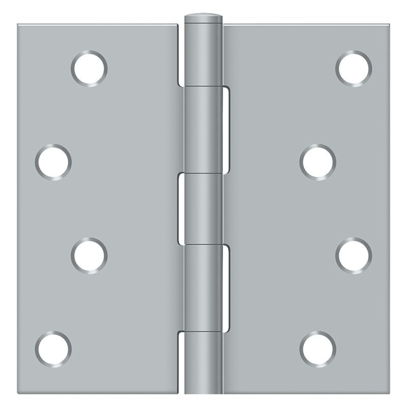 DELTANA Deltana S44U26D-R Square Door Hinge 4x4 Satin Chrome