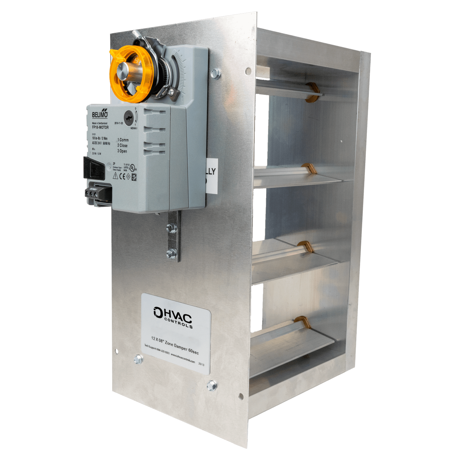 IO HVAC CONTROLS Io Hvac Controls MD-2610-BM Rectangular Zone Damper