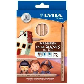DIXON Dixon 3931124 Skin Tone Colored Pencils 12 Set