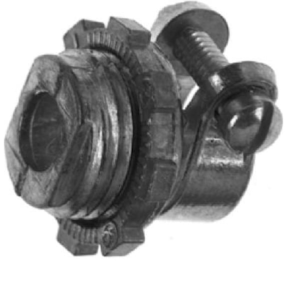 HALEX Halex 90422 3/4 In Straight Squeeze Armored Cable Conduit Connector (Pack)