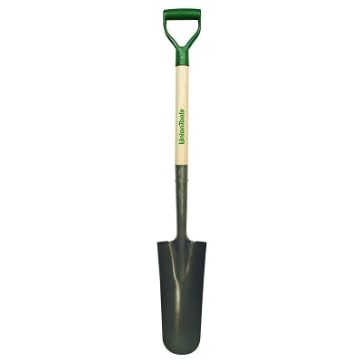 Union Tools 47107 Drain & Post Spade 14 in Round Blade 27 in Hardwood Poly D-Grip Handle