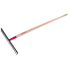 Razor-Back 63122 Level Rake for Gravel 18.5 in Forged Steel 16 Tine 66 in Hardwood Handle