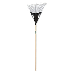 Union Tools 64025 Lawn and Leaf Rake, 20 in Poly-Steel Blade, 48 in Hardwood Handle