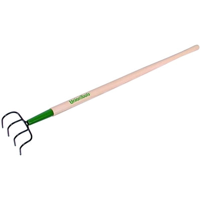 Union Tools 68116 Cultivator 4-Tine Curved 48 inches North American Hardwood Handle