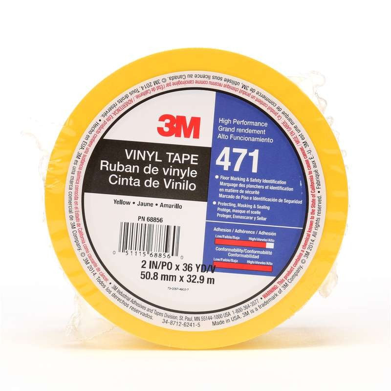 3M 3M 7100044478 Vinyl Tape 471 (2 in x 36 yd, 5.2 mil)