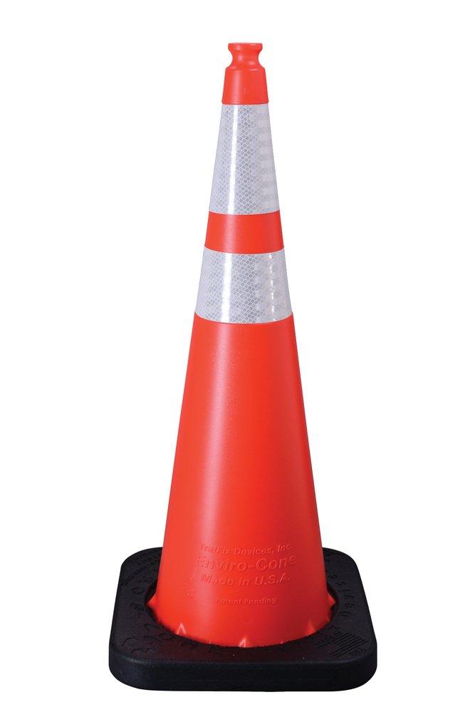 VizCon 16036-HIWB-10 Enviro-Cone 36 In. 10 lb. Cone with Reflective Collar