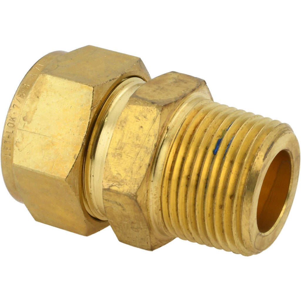 HAM-LET Ham-let 3102178 Compression Tube Connector Brass Mnpt