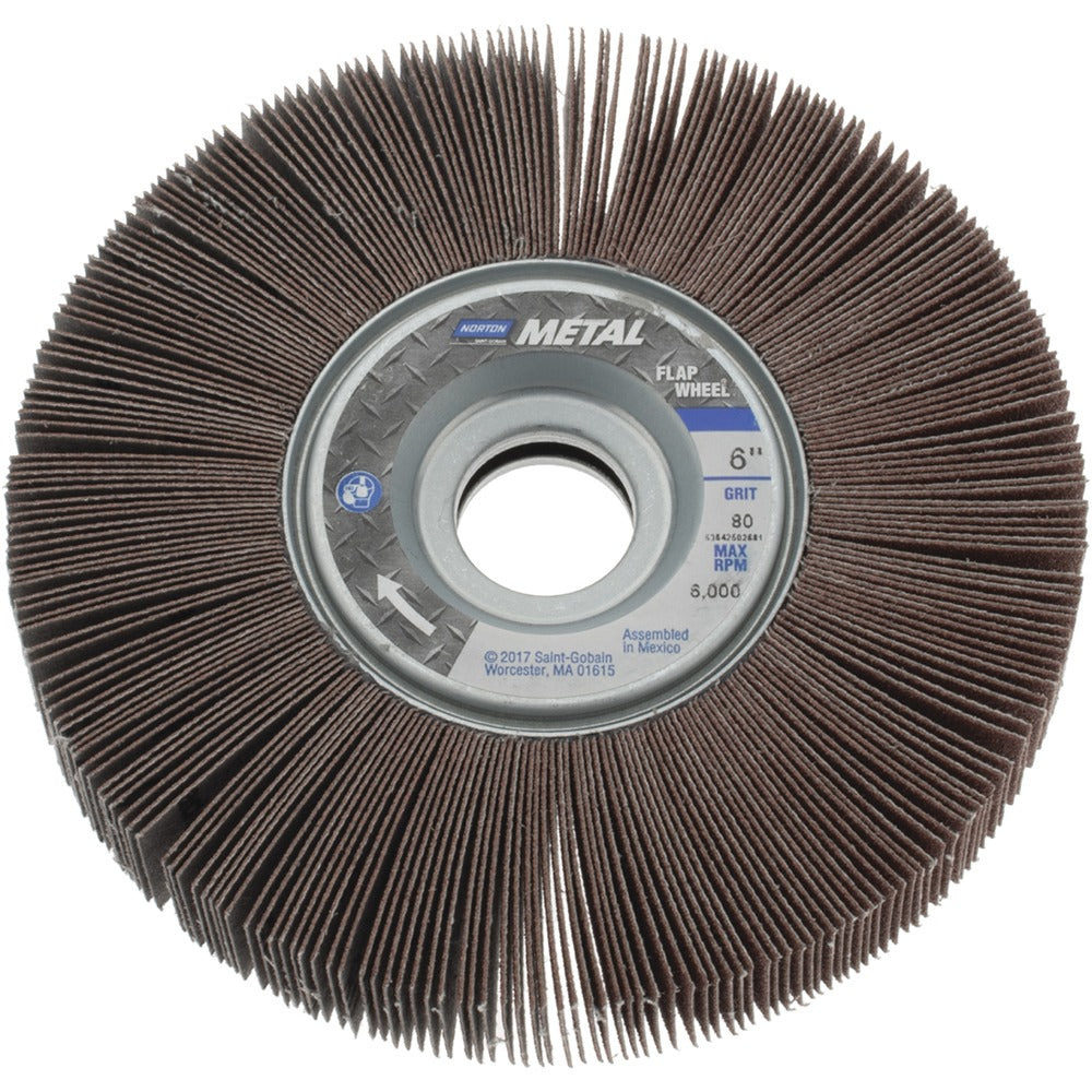 NORTON Norton 63642502681 Aluminum Oxide Flap Wheel 80 Grit