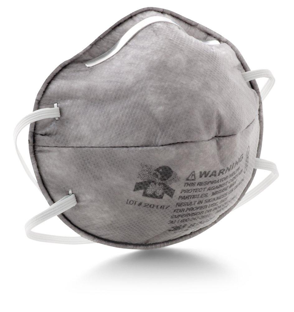 3M 7000002060 Cool Flow Carbon And Foam R95 Particulate Respirator In Grey