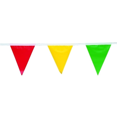 Presco SPF912100M Pennant Flag 100 ft Long Multi-Color