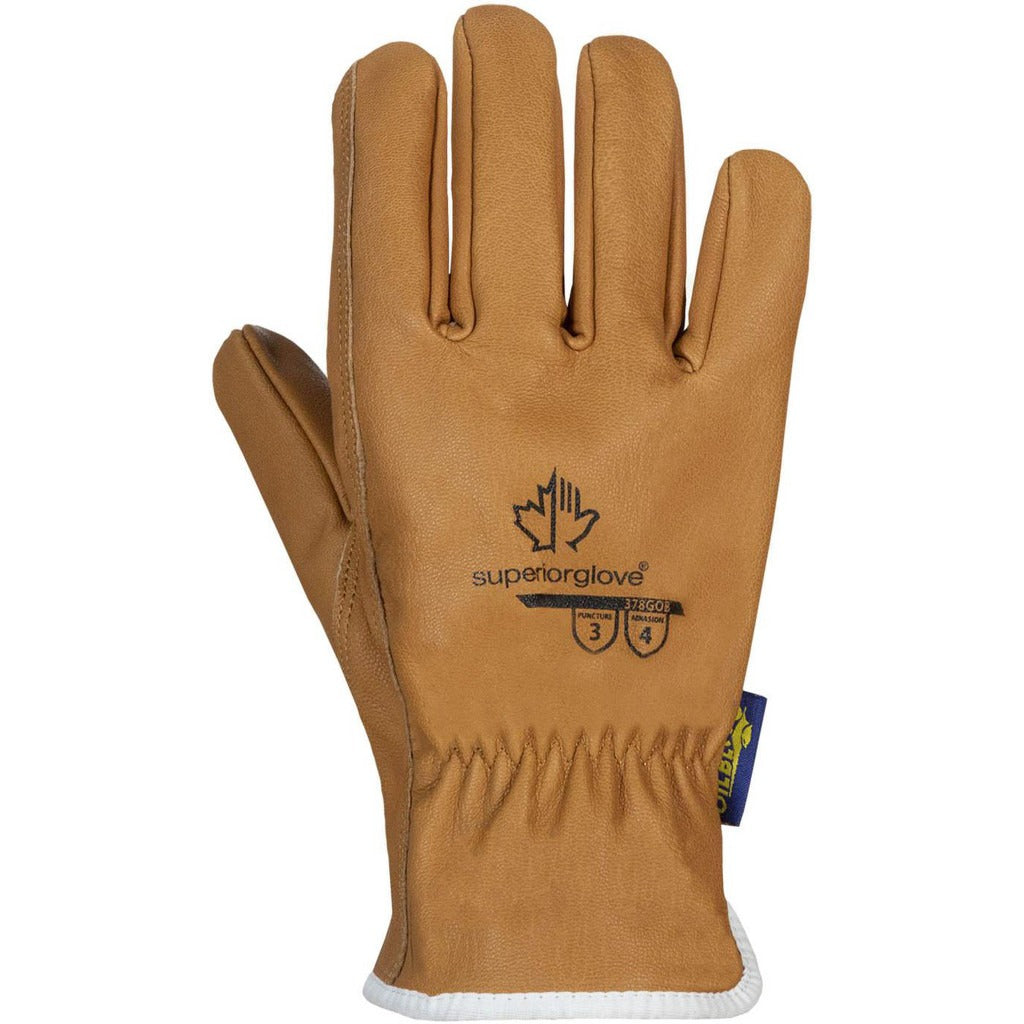 SUPERIOR GLOVE Superior Glove Works 378GOB-L Goatskin Work Gloves Large