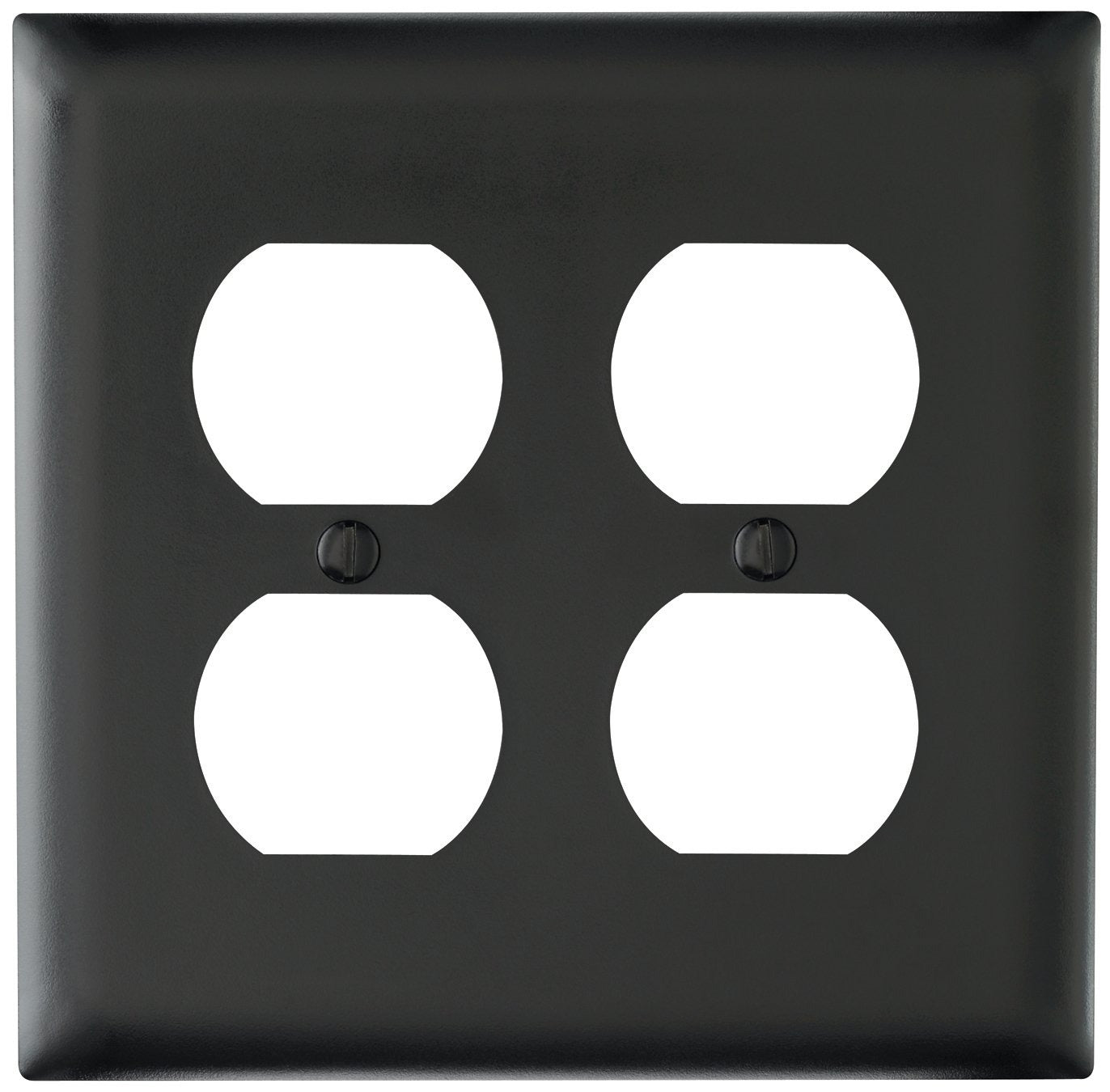 LEGRAND Legrand TP82BK 2 Gang Duplex Wall Plate Black Nylon